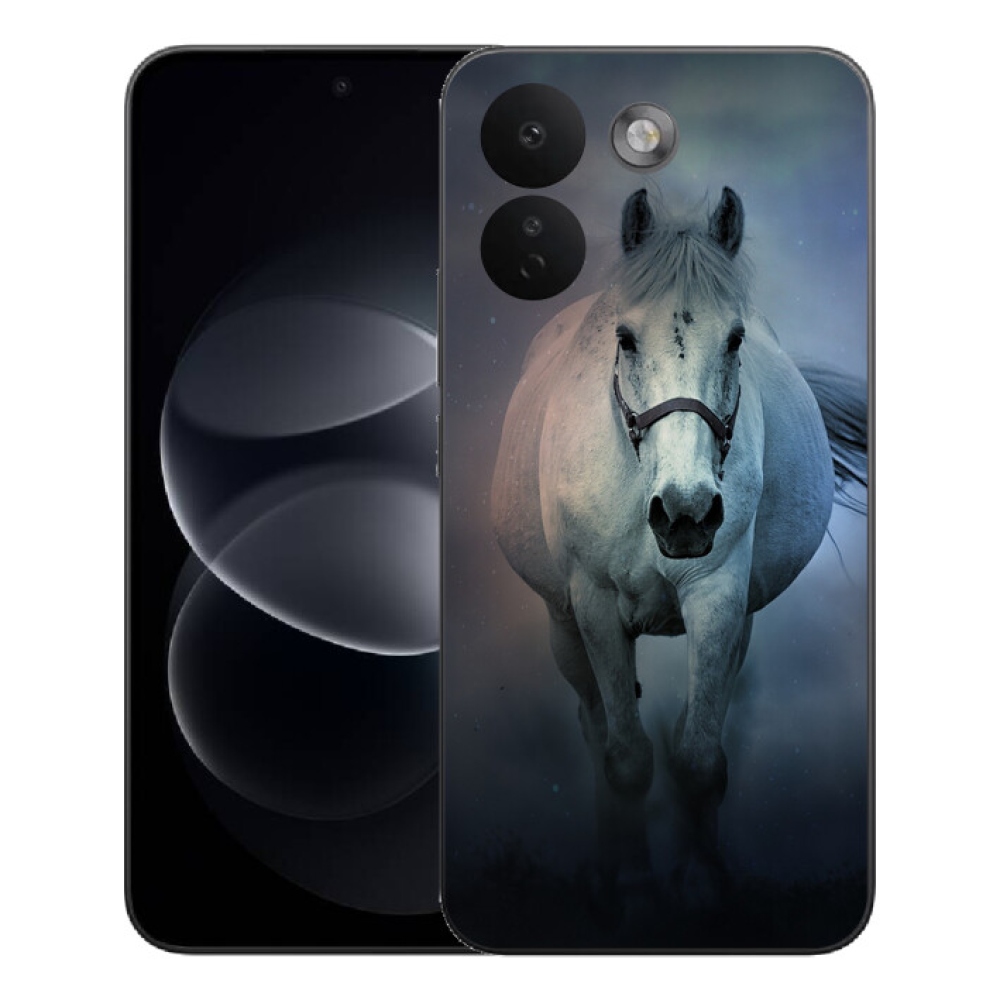 Gélový kryt mmCase na Xiaomi Redmi Note 17 Pro Max 5G - bežiaci biely kôň