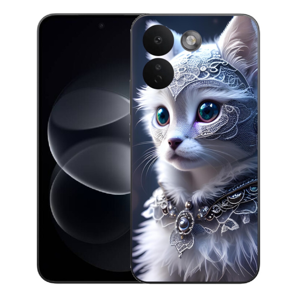 Gélový kryt mmCase na Xiaomi Redmi Note 17 Pro Max 5G - biela mačka