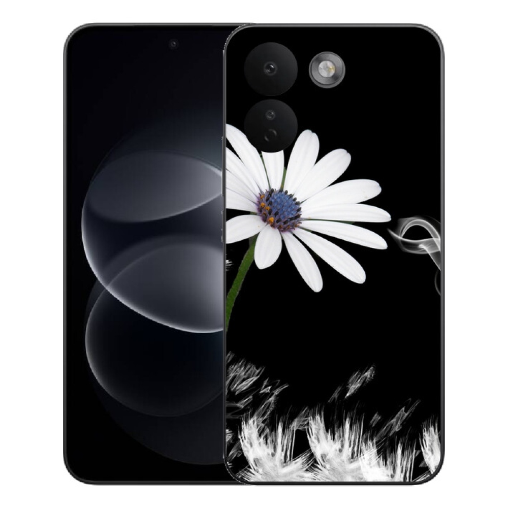 Gélový kryt mmCase na Xiaomi Redmi Note 17 Pro Max 5G - biela kvetina