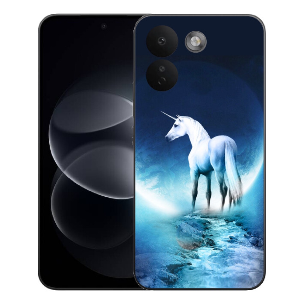 Gélový kryt mmCase na Xiaomi Redmi Note 17 Pro Max 5G - biely jednorožec