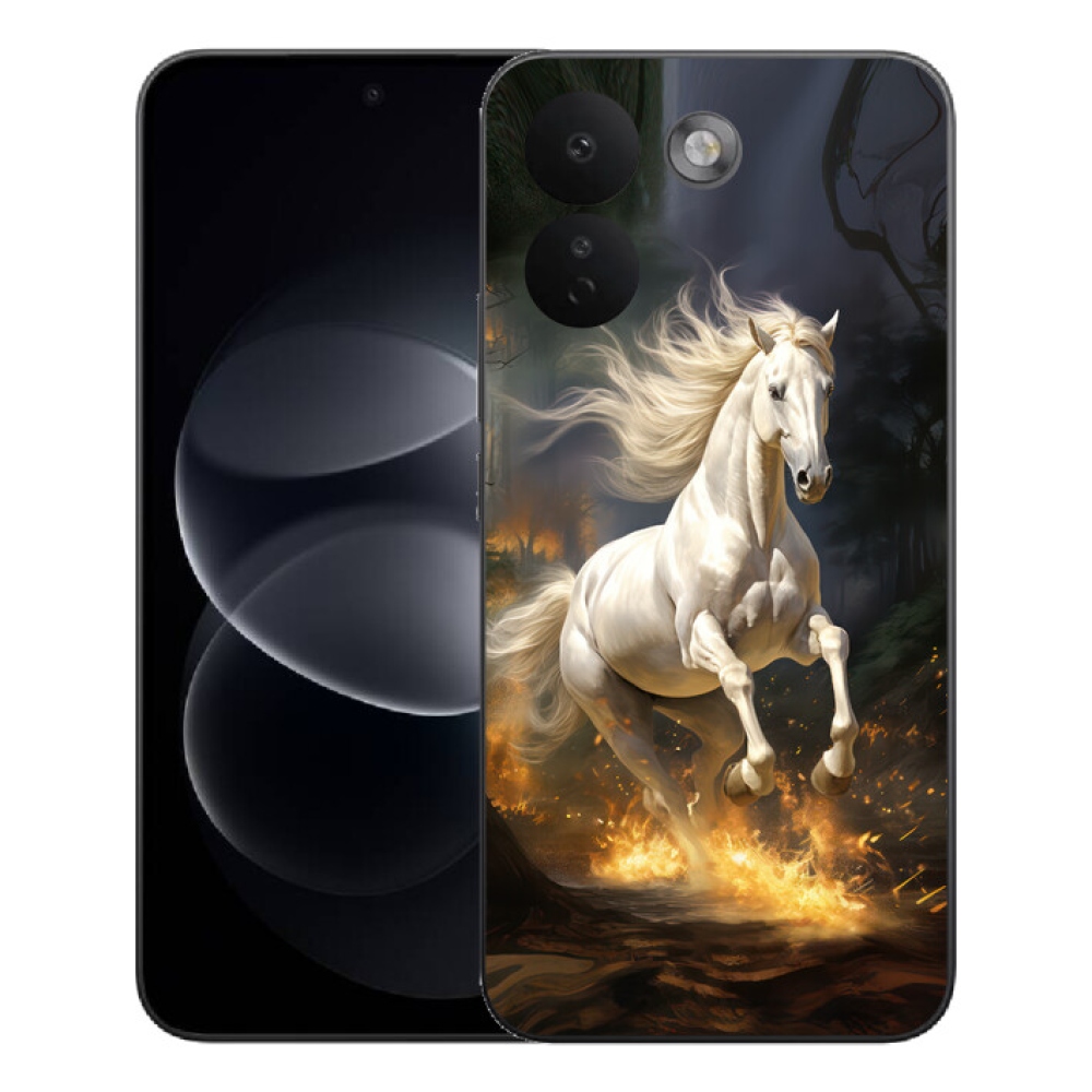 Gélový kryt mmCase na Xiaomi Redmi Note 17 Pro Max 5G - biely kôň 2