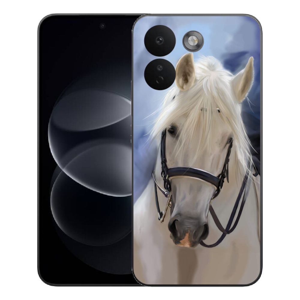 Gélový kryt mmCase na Xiaomi Redmi Note 17 Pro Max 5G - biely kôň
