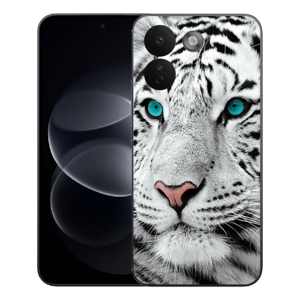 Gélový kryt mmCase na Xiaomi Redmi Note 17 Pro Max 5G - biely tiger