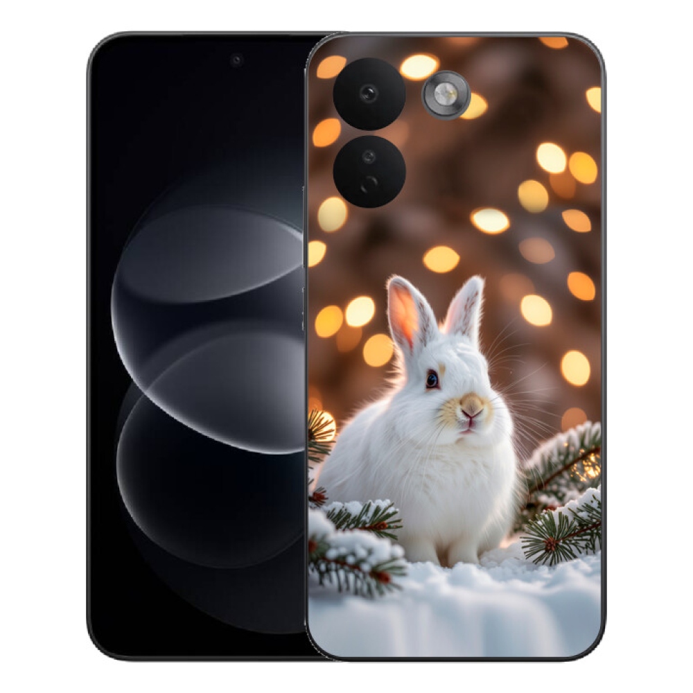 Gélový kryt mmCase na Xiaomi Redmi Note 17 Pro Max 5G - biely zajac