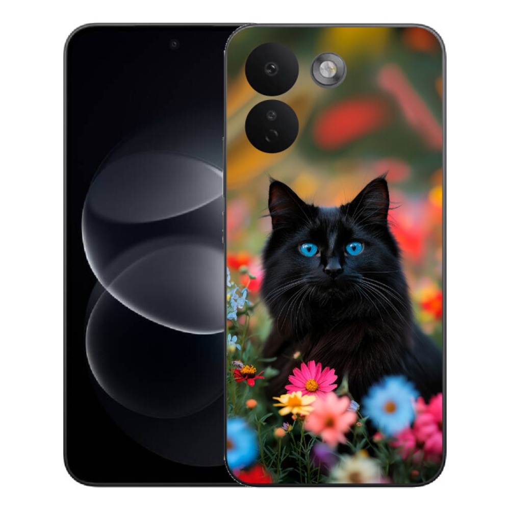 Gélový kryt mmCase na Xiaomi Redmi Note 17 Pro Max 5G - čierne mačiatko 4