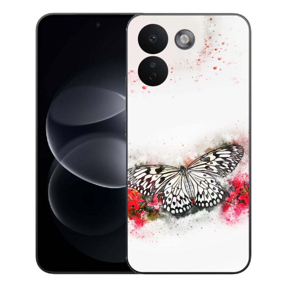 Gélový kryt mmCase na Xiaomi Redmi Note 17 Pro Max 5G - čiernobiely motýľ