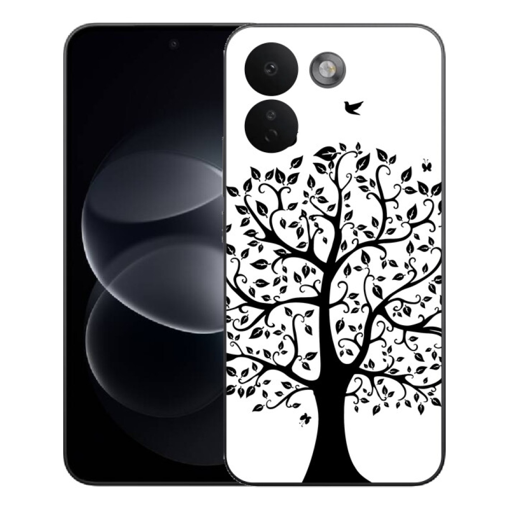 Gélový kryt mmCase na Xiaomi Redmi Note 17 Pro Max 5G - čiernobiely strom
