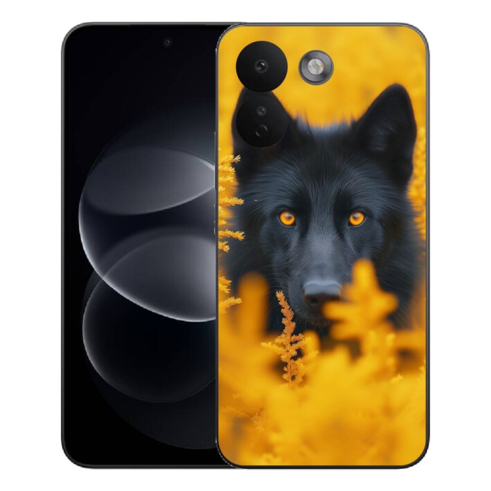 Gélový kryt mmCase na Xiaomi Redmi Note 17 Pro Max 5G - čierny vlk 2