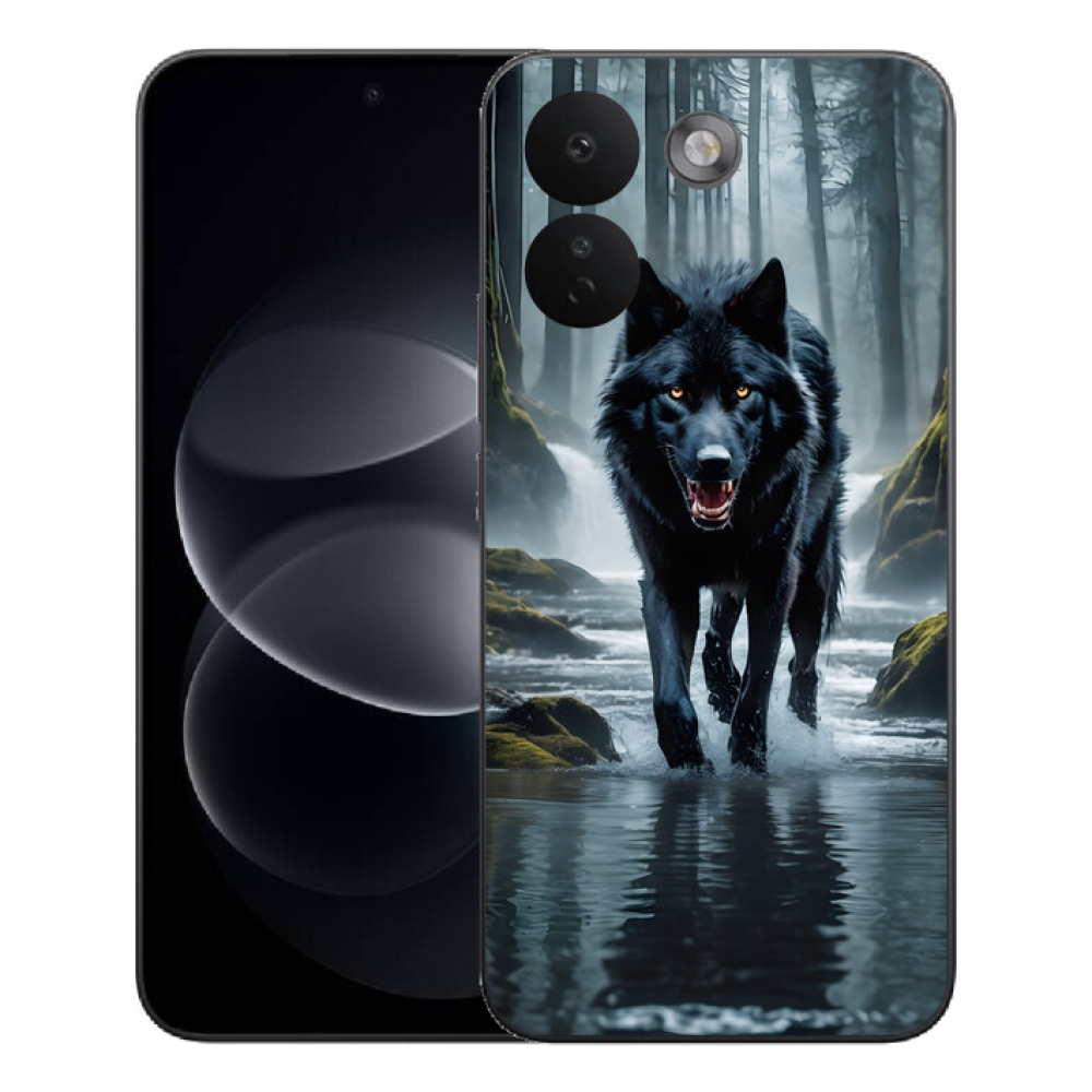Gélový kryt mmCase na Xiaomi Redmi Note 17 Pro Max 5G - čierny vlk