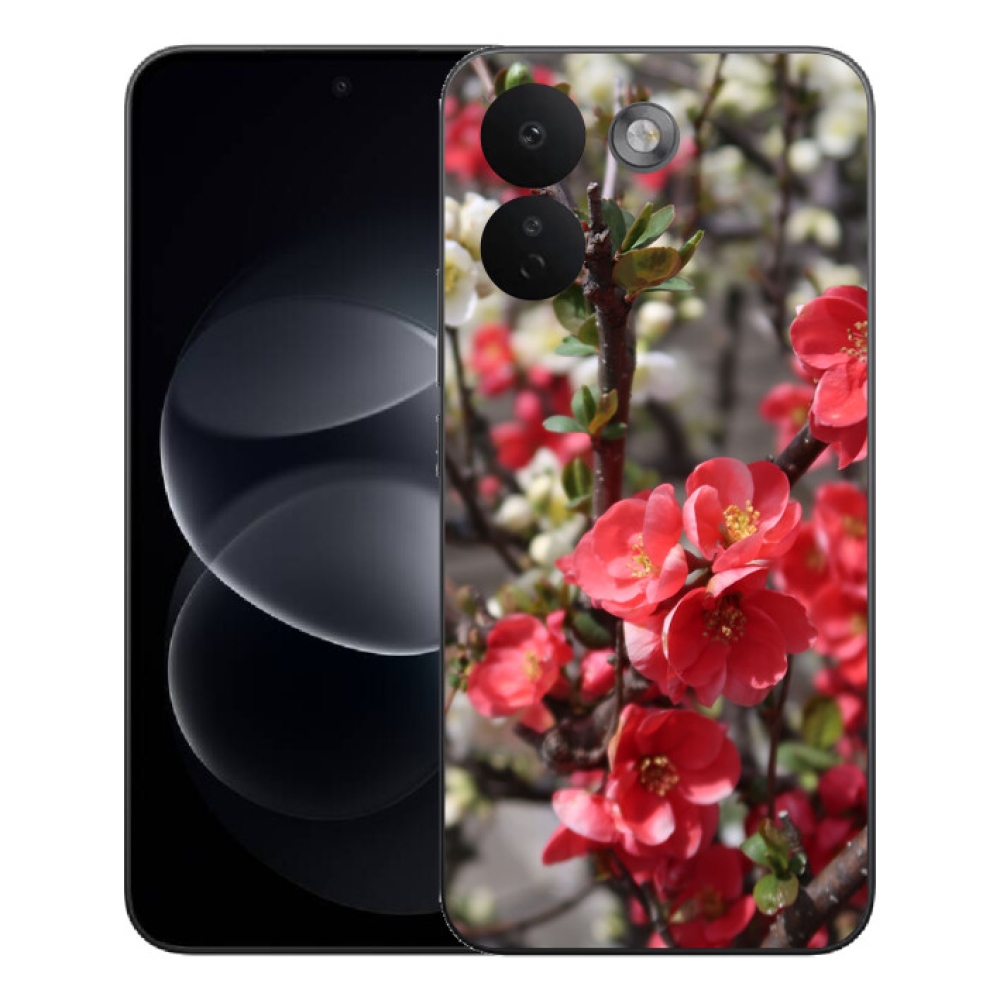 Gélový kryt mmCase na Xiaomi Redmi Note 17 Pro Max 5G - červené kvety