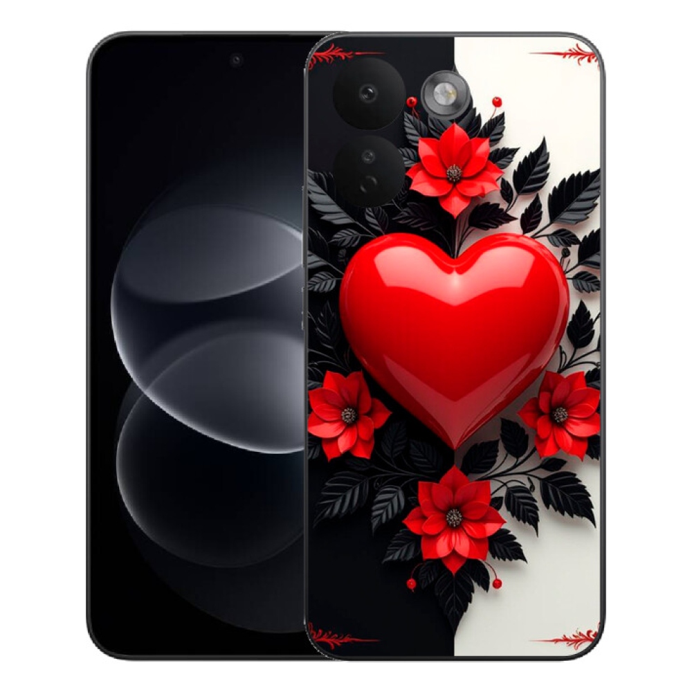 Gélový kryt mmCase na Xiaomi Redmi Note 17 Pro Max 5G - červené srdce