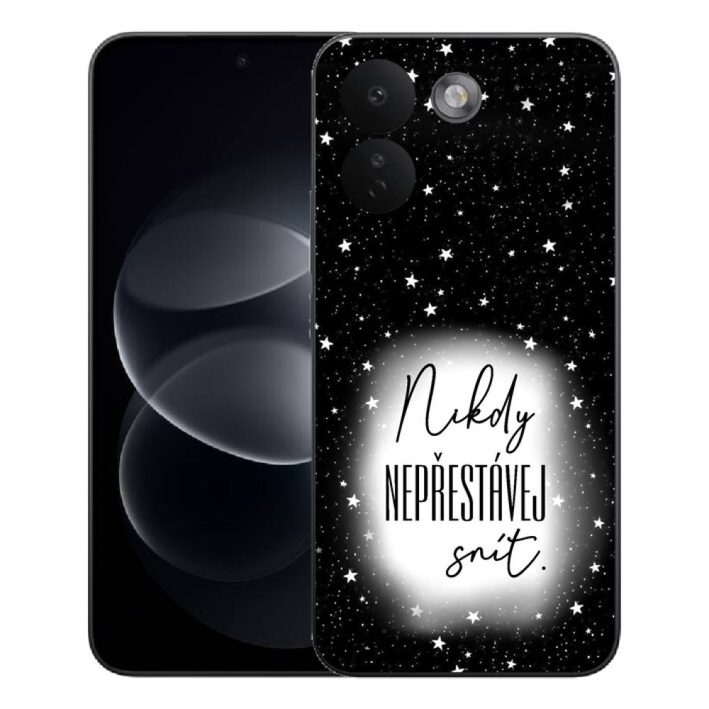 Gélový kryt mmCase na Xiaomi Redmi Note 17 Pro Max 5G - citát 1 bieločierne pozadie