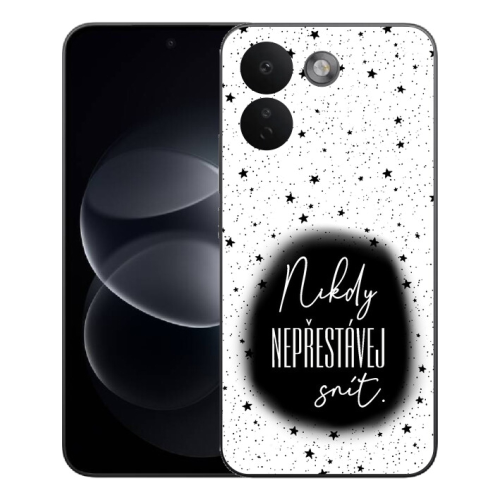Gélový kryt mmCase na Xiaomi Redmi Note 17 Pro Max 5G - citát 1 čiernobiele pozadie