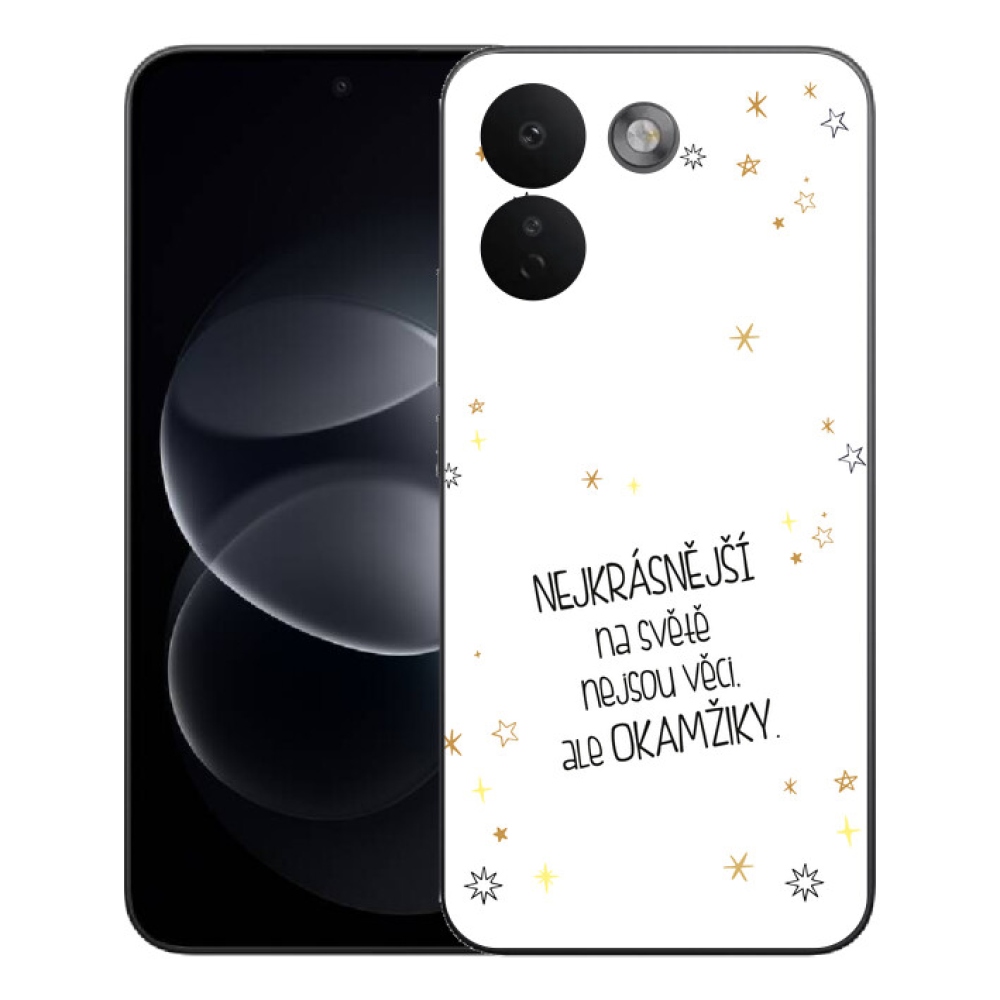 Gélový kryt mmCase na Xiaomi Redmi Note 17 Pro Max 5G - citát 4 biele pozadie