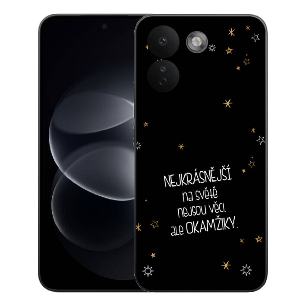 Gélový kryt mmCase na Xiaomi Redmi Note 17 Pro Max 5G - citát 4 čierne pozadie
