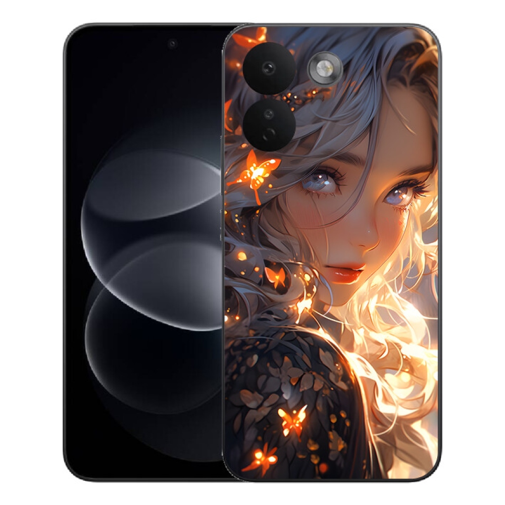 Gélový kryt mmCase na Xiaomi Redmi Note 17 Pro Max 5G - dievča a motýle