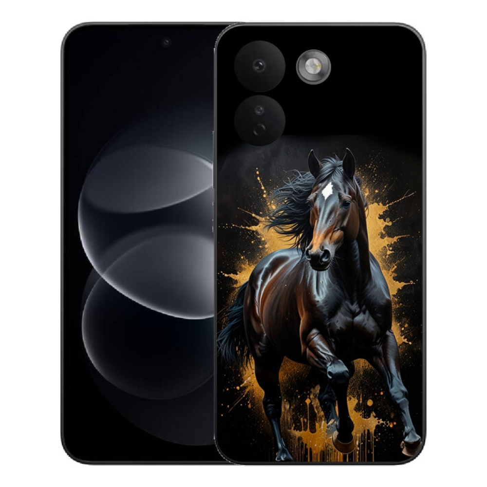Gélový kryt mmCase na Xiaomi Redmi Note 17 Pro Max 5G - elegantný čierny žrebec