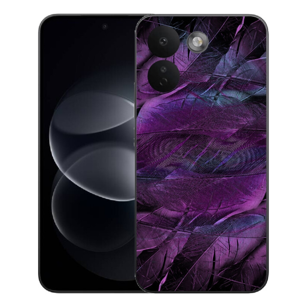 Gélový kryt mmCase na Xiaomi Redmi Note 17 Pro Max 5G - fialové pierka