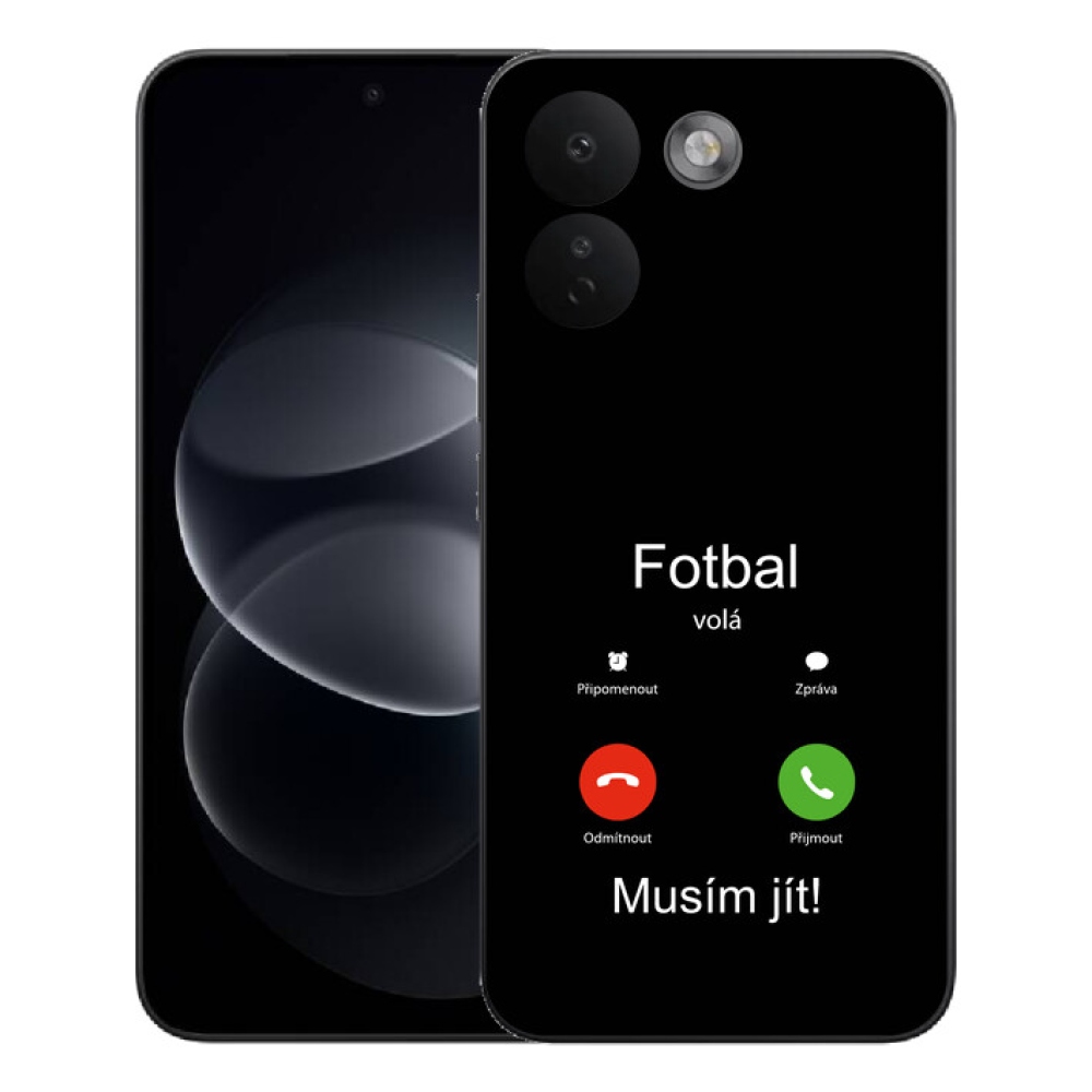 Gélový kryt mmCase na Xiaomi Redmi Note 17 Pro Max 5G - futbal volá čierne pozadie