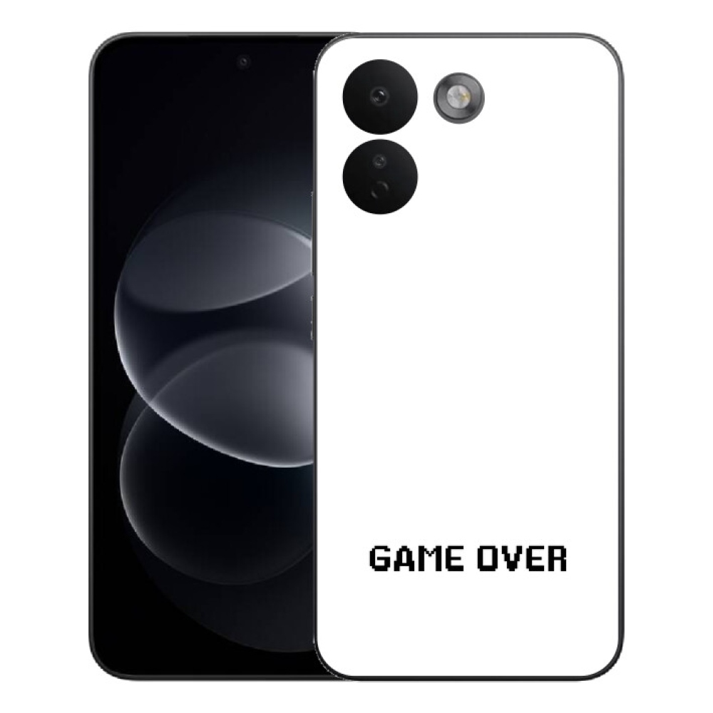 Gélový kryt mmCase na Xiaomi Redmi Note 17 Pro Max 5G - game over biele pozadie