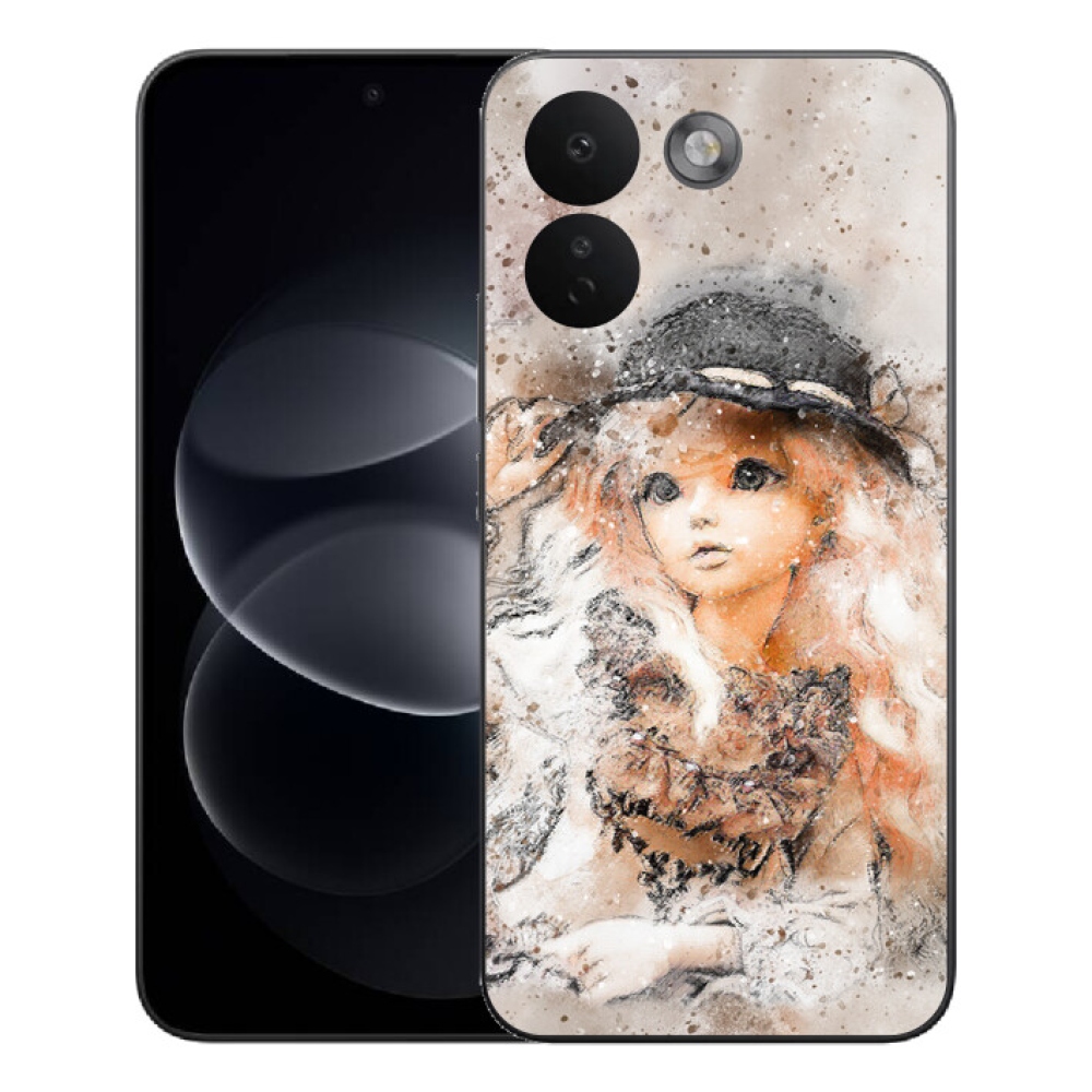 Gélový kryt mmCase na Xiaomi Redmi Note 17 Pro Max 5G - dievčatko s klobúkom