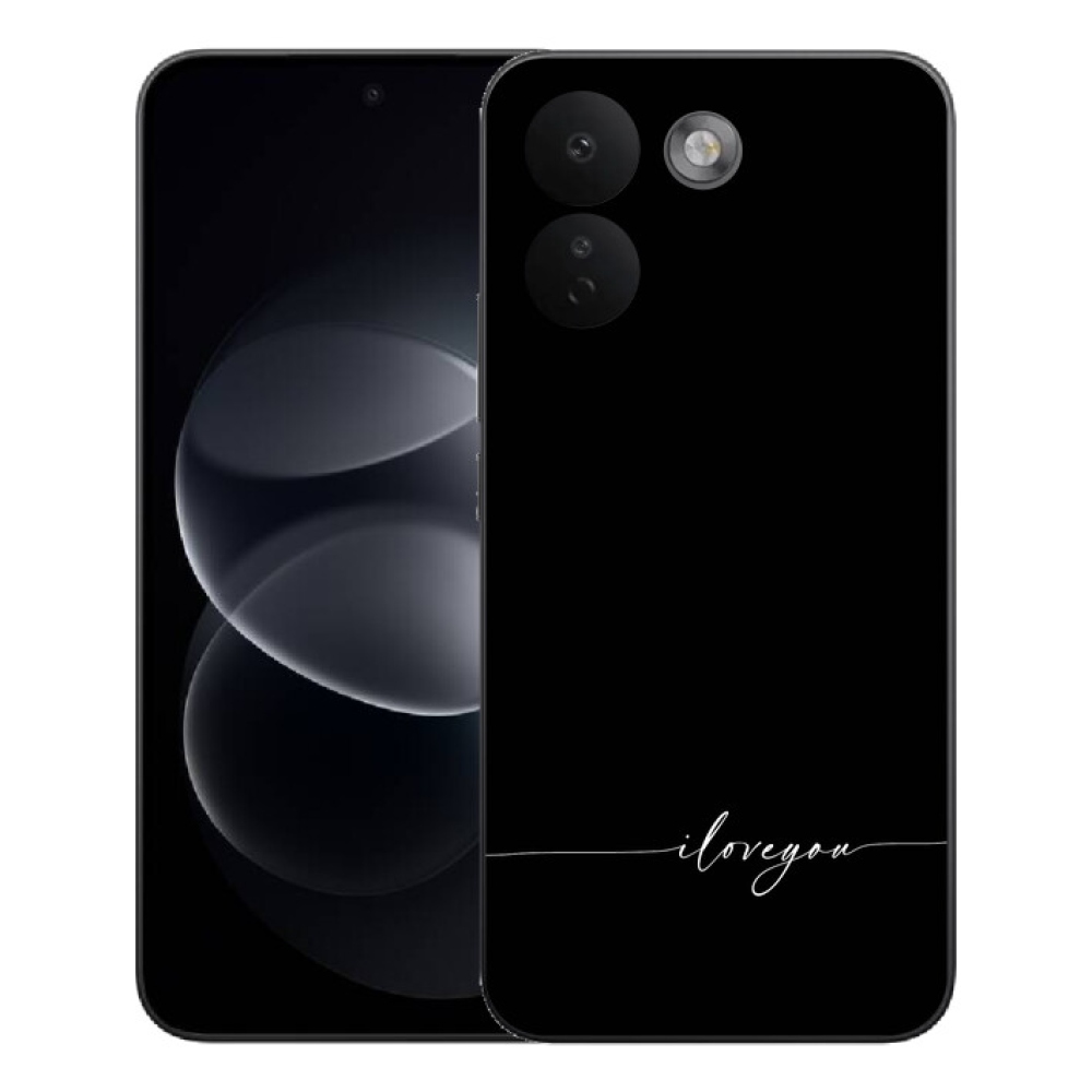 Gélový kryt mmCase na Xiaomi Redmi Note 17 Pro Max 5G - I love you čierne pozadie