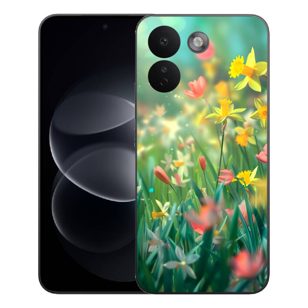 Gélový kryt mmCase na Xiaomi Redmi Note 17 Pro Max 5G - jarné kvety
