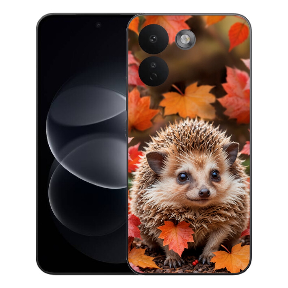 Gélový kryt mmCase na Xiaomi Redmi Note 17 Pro Max 5G - ježko v lístia