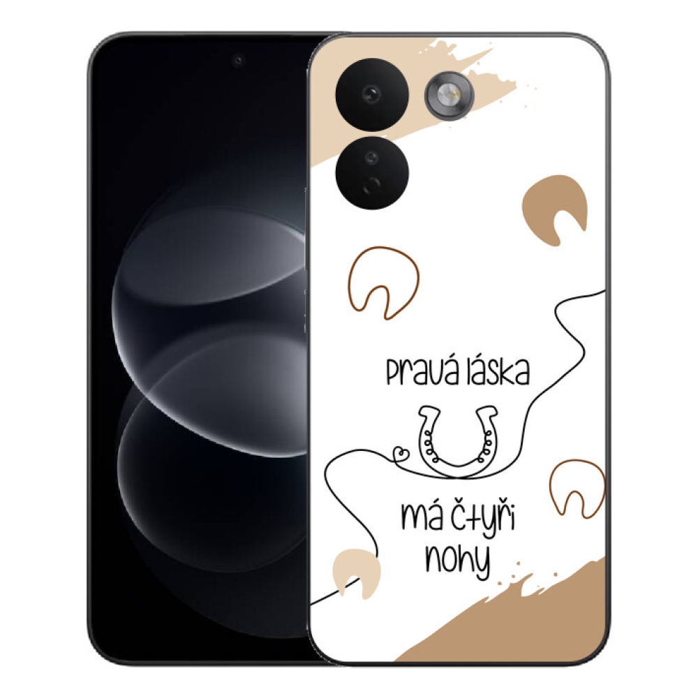 Gélový kryt mmCase na Xiaomi Redmi Note 17 Pro Max 5G - konský motív biele pozadie