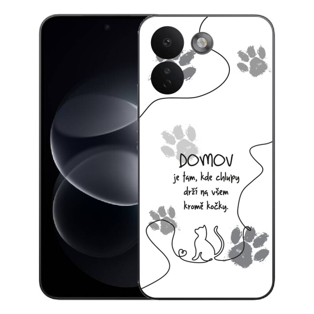 Gélový kryt mmCase na Xiaomi Redmi Note 17 Pro Max 5G - mačacie motív biele pozadie