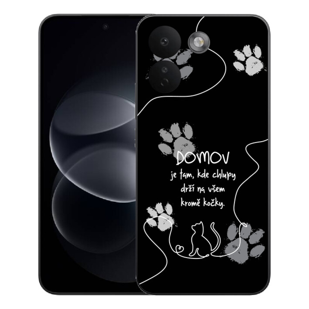 Gélový kryt mmCase na Xiaomi Redmi Note 17 Pro Max 5G - mačacie motív čierne pozadie