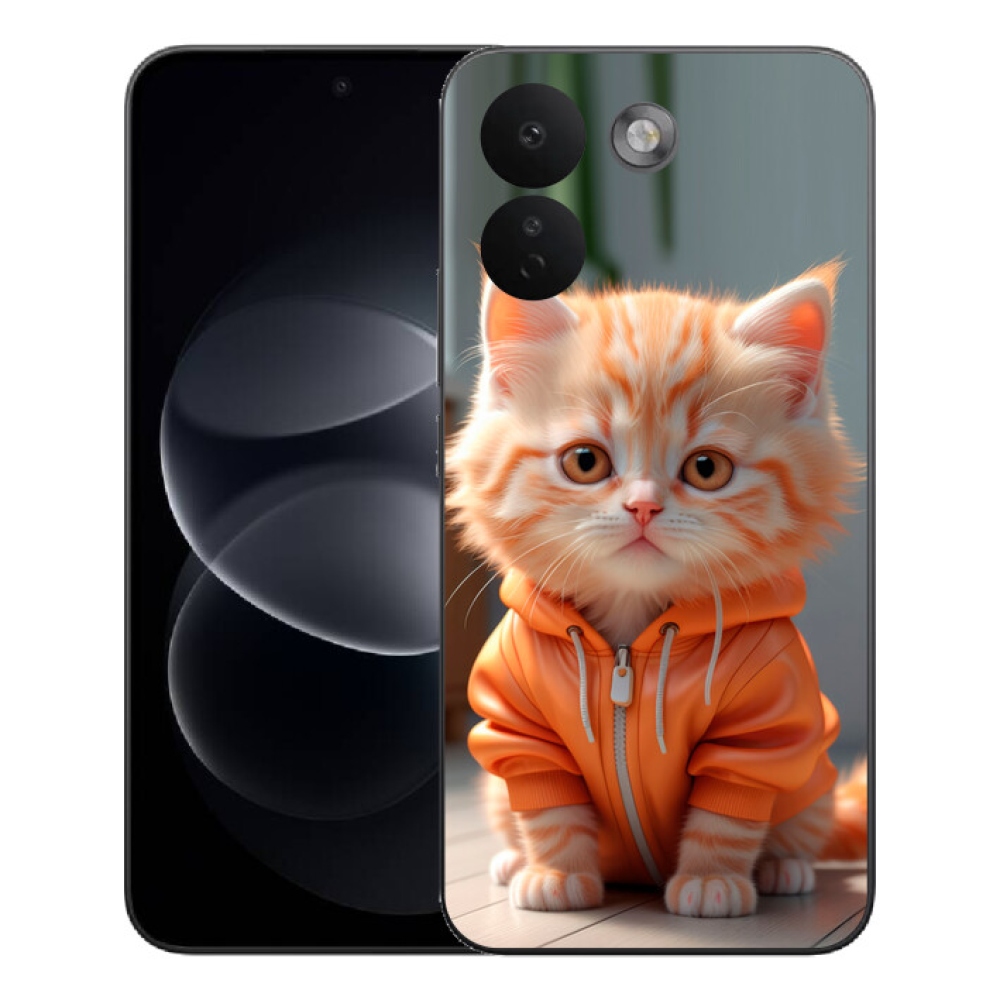 Gélový kryt mmCase na Xiaomi Redmi Note 17 Pro Max 5G - mačiatko v mikine