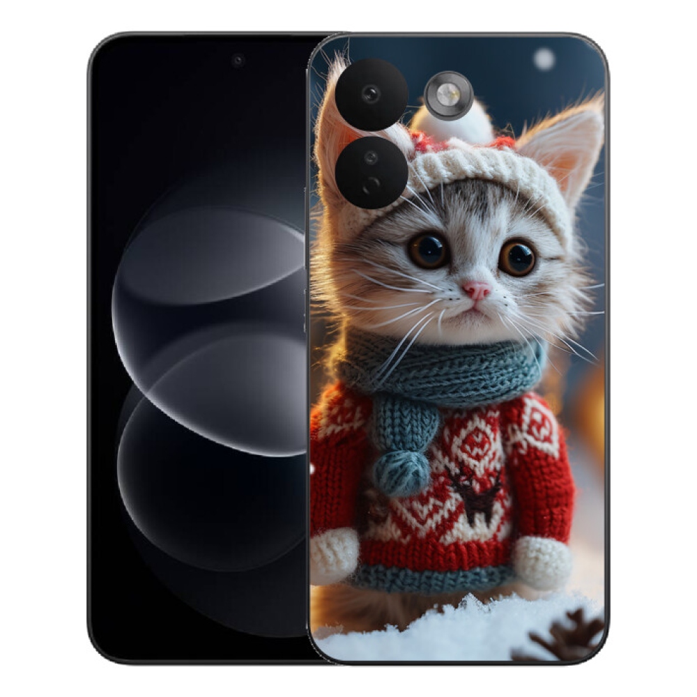 Gélový kryt mmCase na Xiaomi Redmi Note 17 Pro Max 5G - mačiatko vo svetri