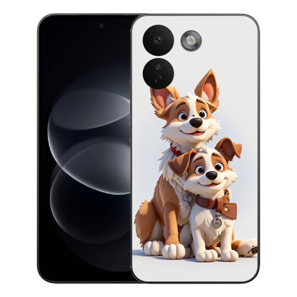 Gélový kryt mmCase na Xiaomi Redmi Note 17 Pro Max 5G - kreslenie psy