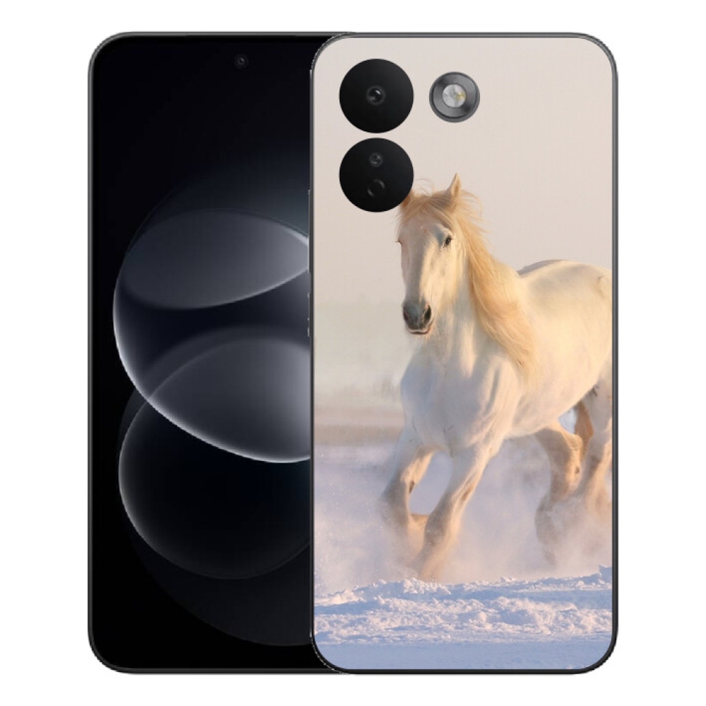 Gélový kryt mmCase na Xiaomi Redmi Note 17 Pro Max 5G - kôň v snehu