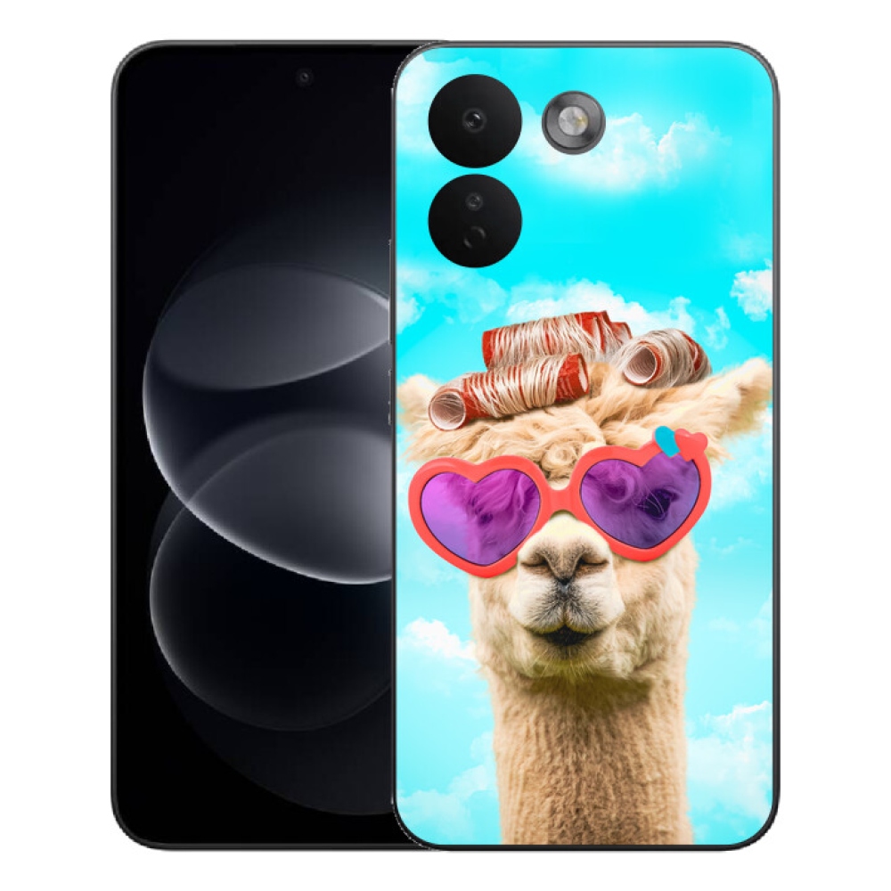 Gélový kryt mmCase na Xiaomi Redmi Note 17 Pro Max 5G - lama s okuliarmi