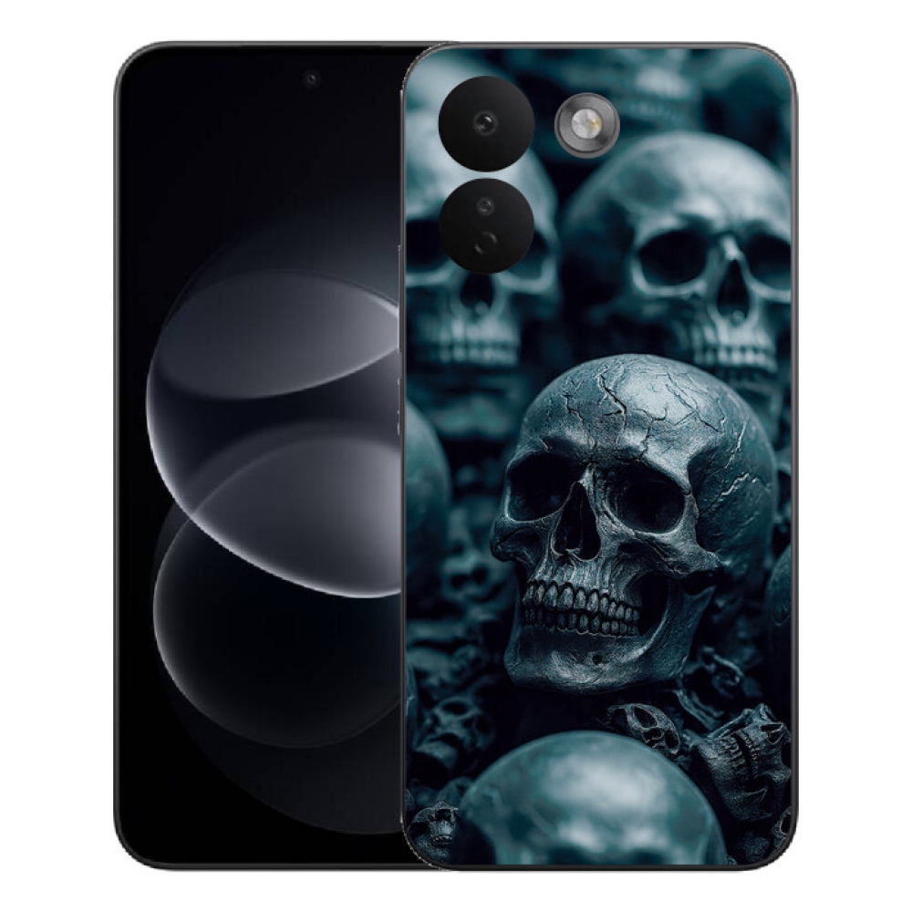 Gélový kryt mmCase na Xiaomi Redmi Note 17 Pro Max 5G - lebka 2