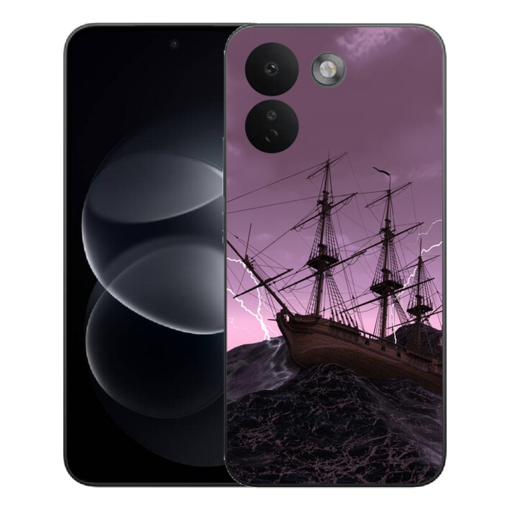 Gélový kryt mmCase na Xiaomi Redmi Note 17 Pro Max 5G - loď v búrke
