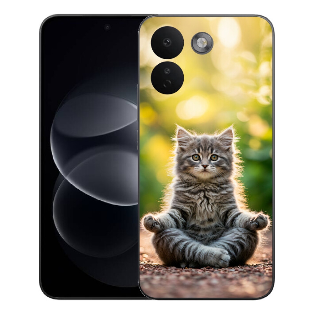Gélový kryt mmCase na Xiaomi Redmi Note 17 Pro Max 5G - meditujúce mačiatko