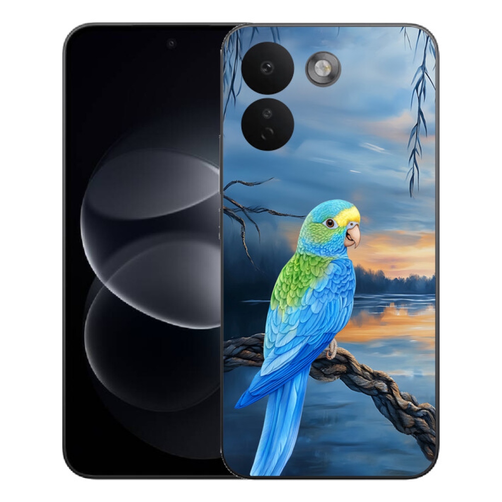 Gélový kryt mmCase na Xiaomi Redmi Note 17 Pro Max 5G - modrý papagáj
