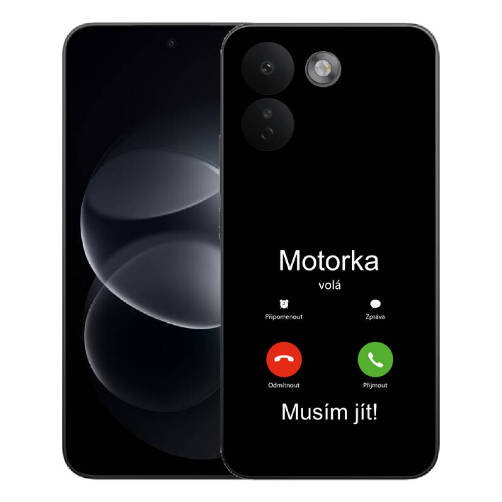 Gélový kryt mmCase na Xiaomi Redmi Note 17 Pro Max 5G - motorka volá čierne pozadie