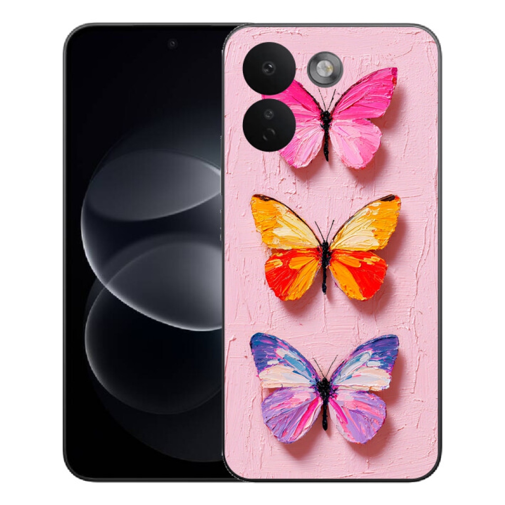 Gélový kryt mmCase na Xiaomi Redmi Note 17 Pro Max 5G - motýlia trojica