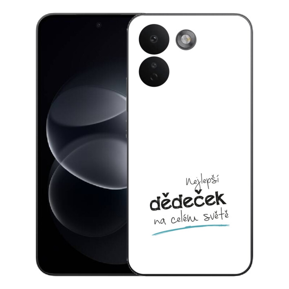 Gélový kryt mmCase na Xiaomi Redmi Note 17 Pro Max 5G - najlepší dedko 3 biele pozadie