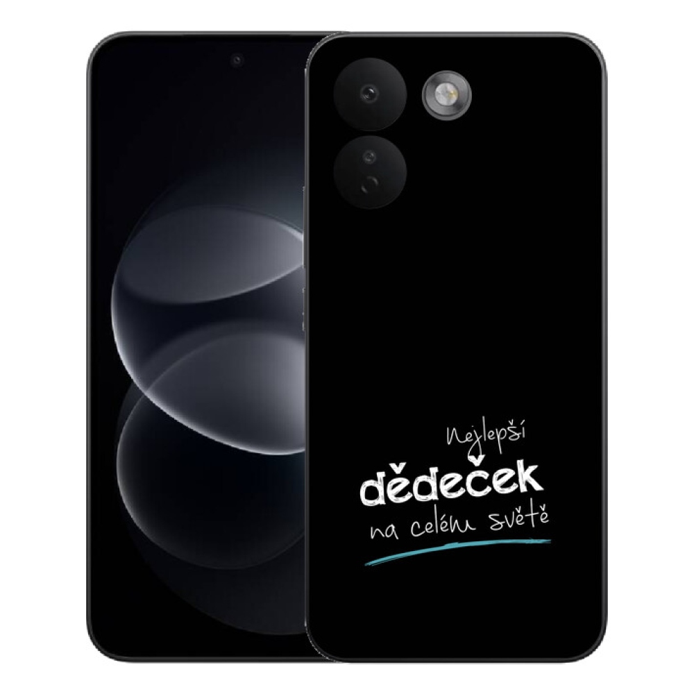Gélový kryt mmCase na Xiaomi Redmi Note 17 Pro Max 5G - najlepší dedko 3 čierne pozadie