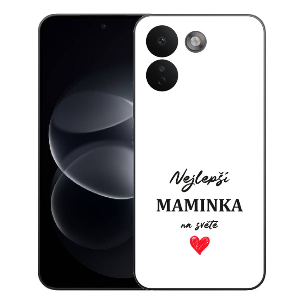 Gélový kryt mmCase na Xiaomi Redmi Note 17 Pro Max 5G - najlepšia mamička 1 biele pozadie