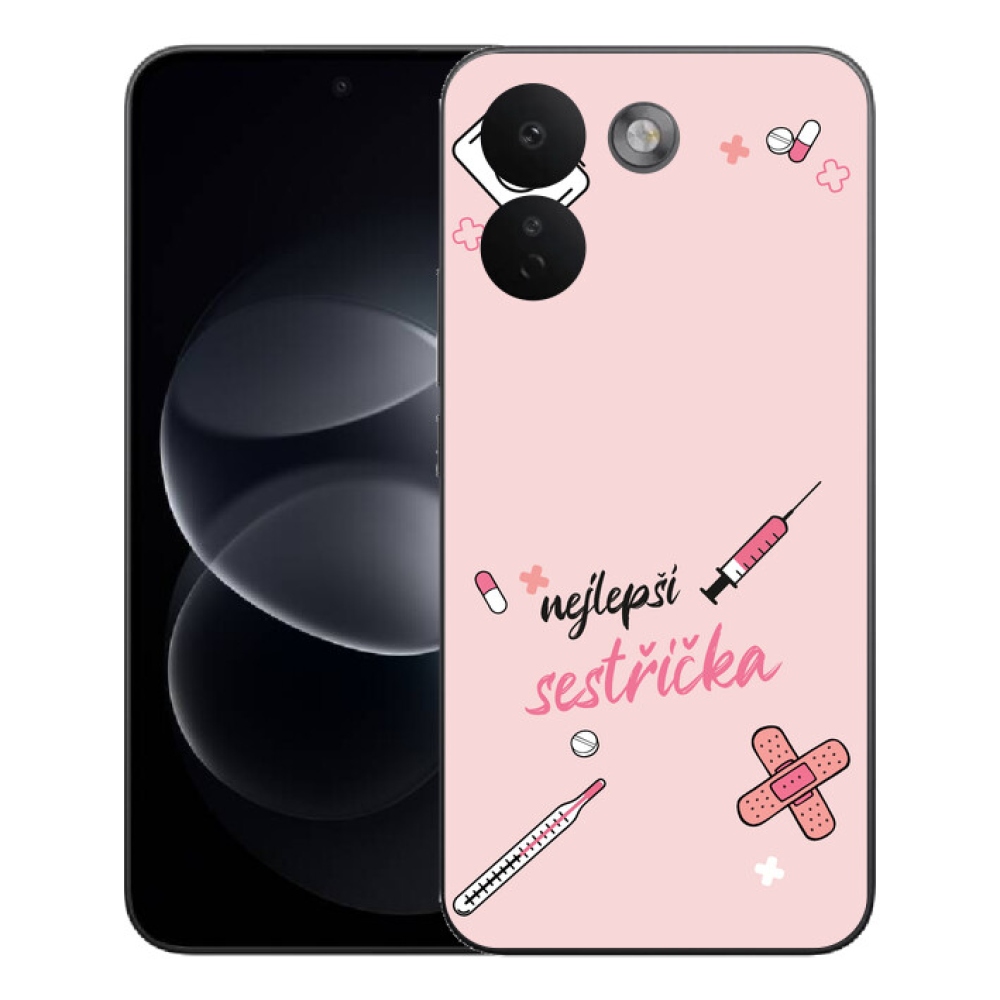 Gélový kryt mmCase na Xiaomi Redmi Note 17 Pro Max 5G - najlepšia sestrička ružové pozadie