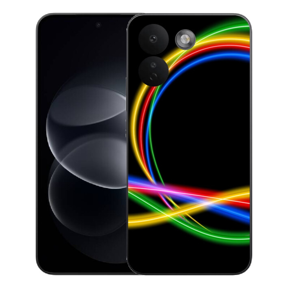 Gélový kryt mmCase na Xiaomi Redmi Note 17 Pro Max 5G - neónové kruhy