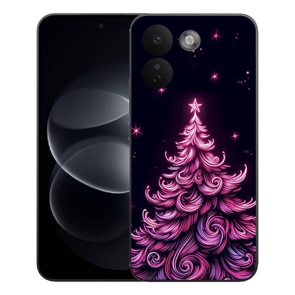 Gélový kryt mmCase na Xiaomi Redmi Note 17 Pro Max 5G - neónový vianočný stromček 2