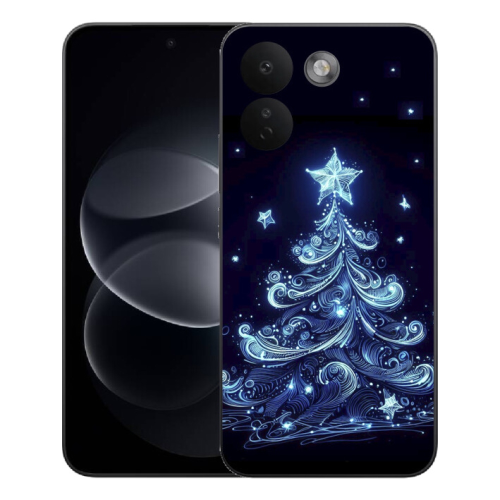 Gélový kryt mmCase na Xiaomi Redmi Note 17 Pro Max 5G - neónový vianočný stromček 4