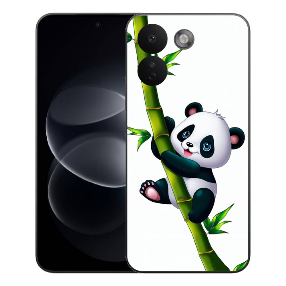 Gélový kryt mmCase na Xiaomi Redmi Note 17 Pro Max 5G - panda na bambuse